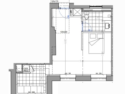 APPARTEMENT T1 A LOUER - SECLIN - 36.8 m2 - 555 € charges comprises par mois