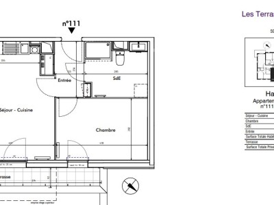 APPARTEMENT T2 A LOUER - RONCQ - 42.8 m2 - 613 &euro; charges comprises par mois