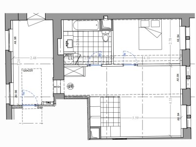 APPARTEMENT T2 A LOUER - SECLIN - 59.6 m2 - 710�&euro; charges comprises par mois