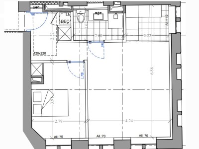 APPARTEMENT T2 A LOUER - SECLIN - 45.8 m2 - 620�&euro; charges comprises par mois